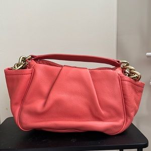 J.Crew Leather Hobo Coral